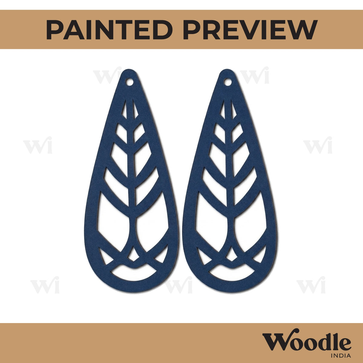 Earrings MDF Design 254