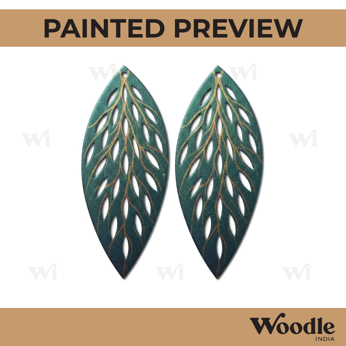 Earrings MDF Design 258