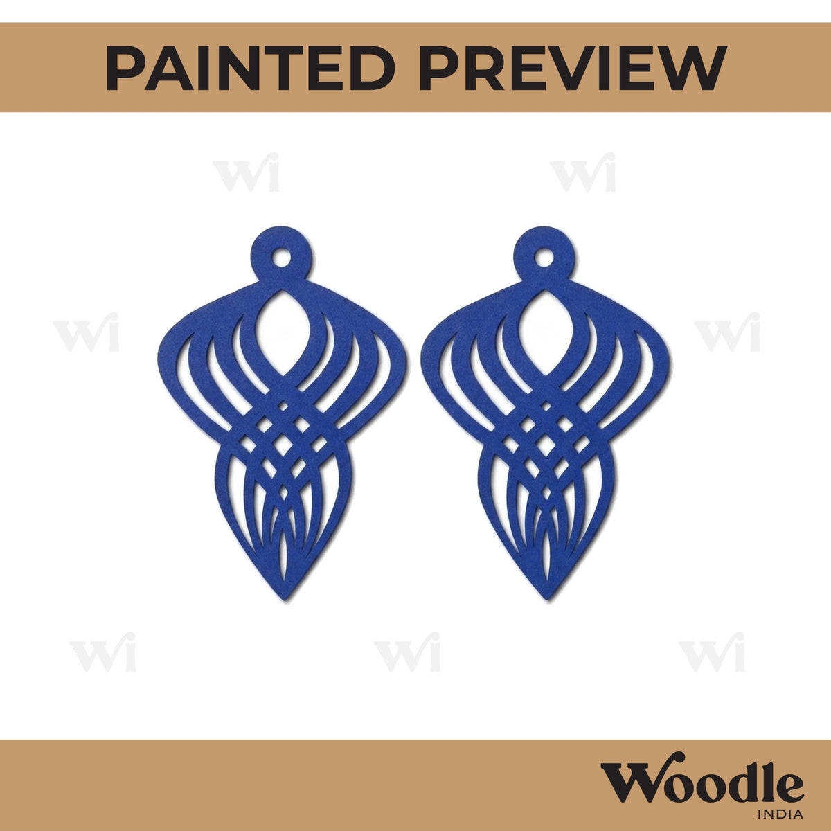 Earrings MDF Design 266
