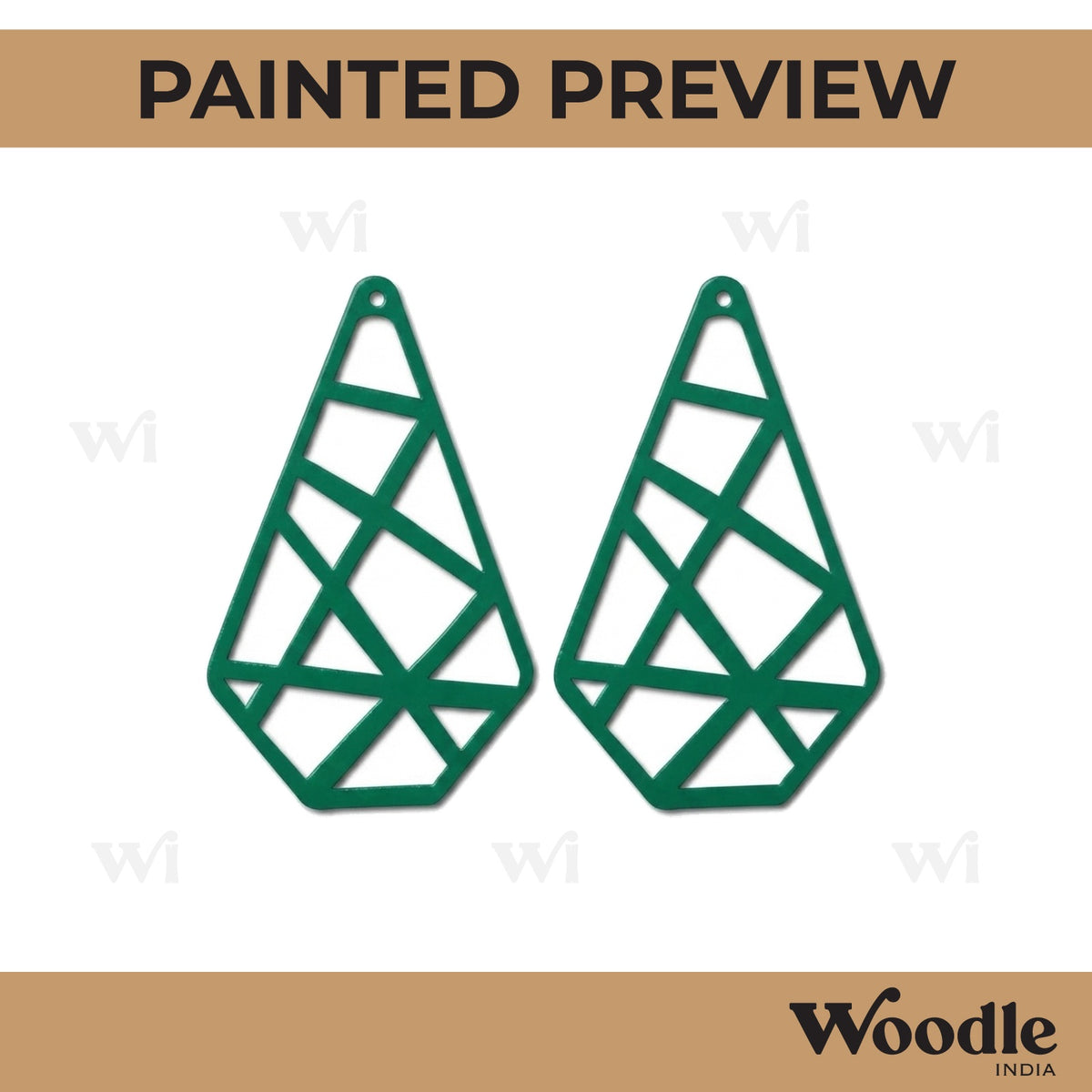 Earrings MDF Design 268