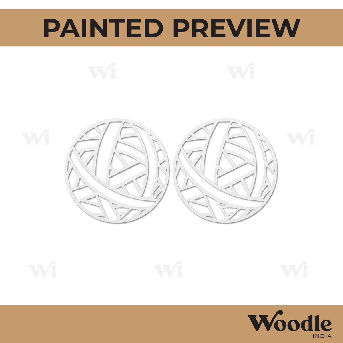Earrings MDF Design 269