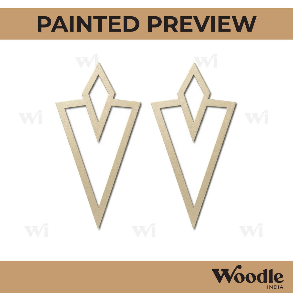 Earrings MDF Design 276