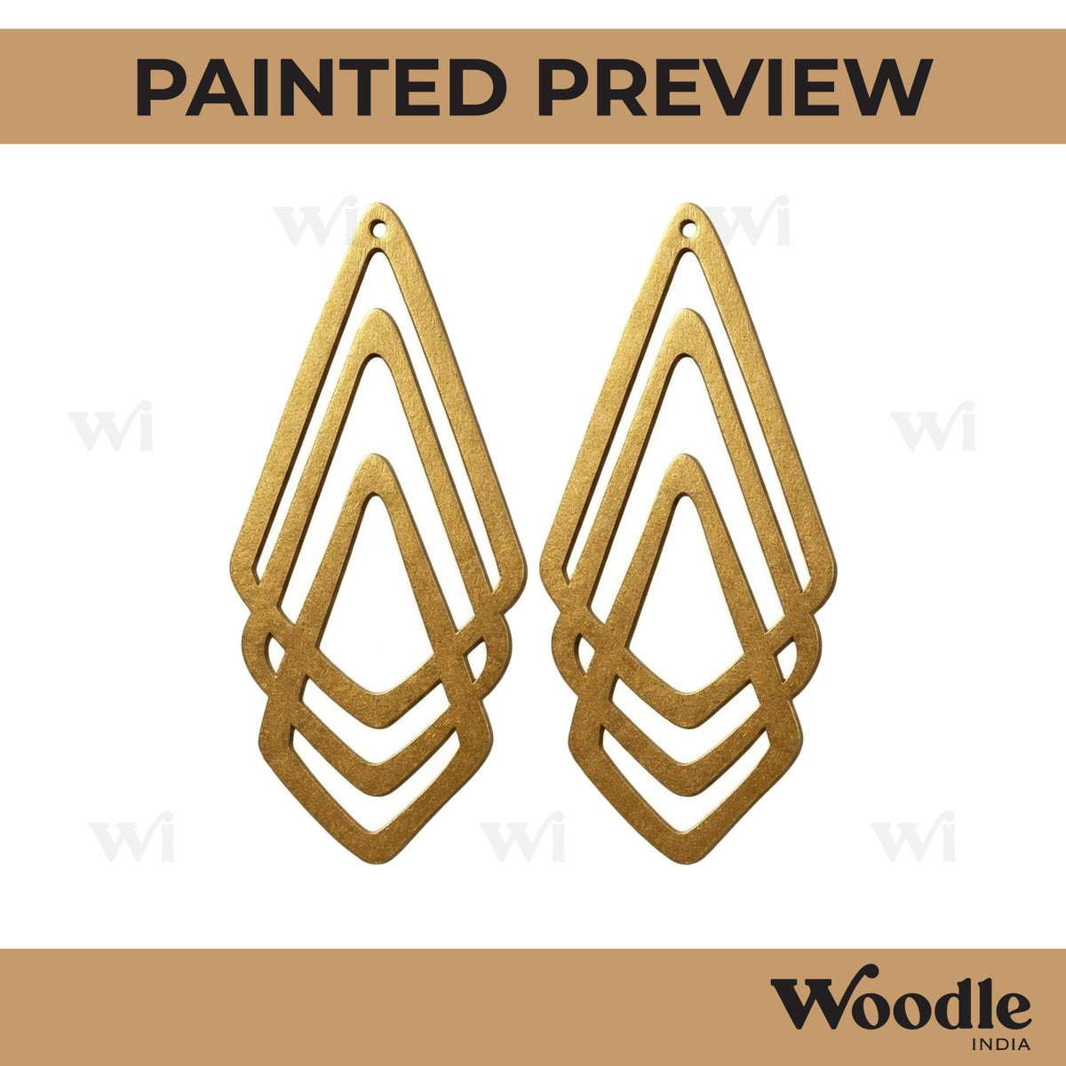 Earrings MDF Design 277