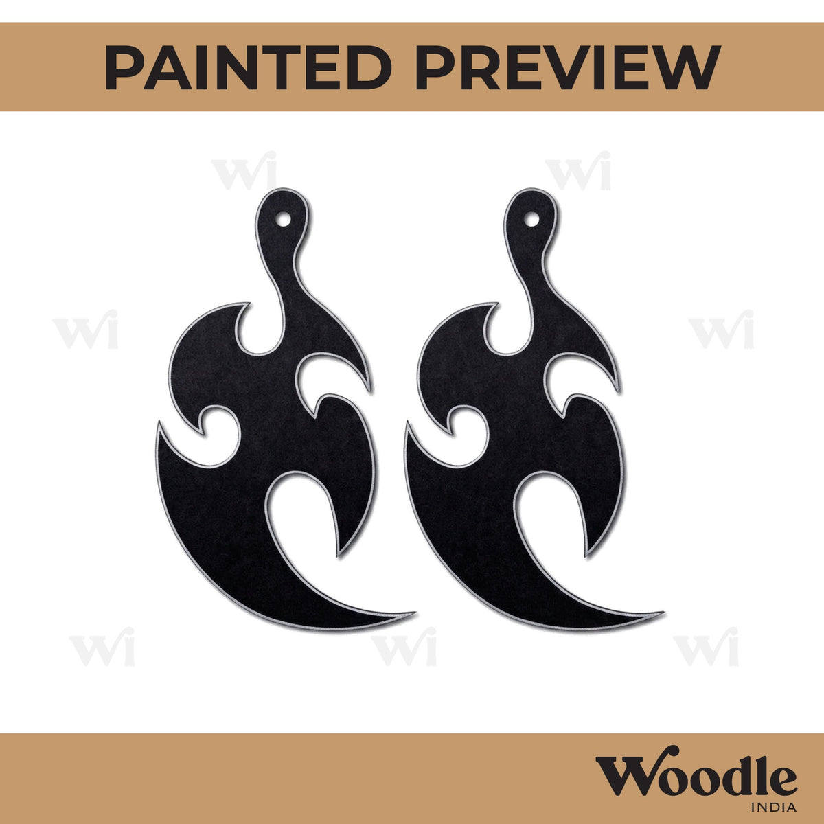 Earrings MDF Design 278
