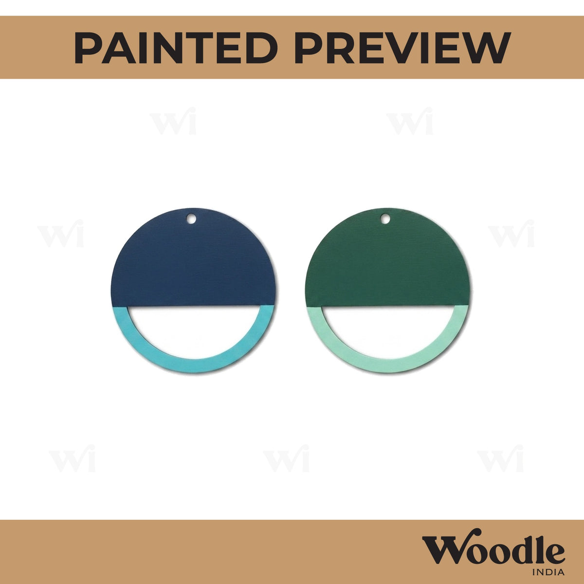 Earrings MDF Design 4