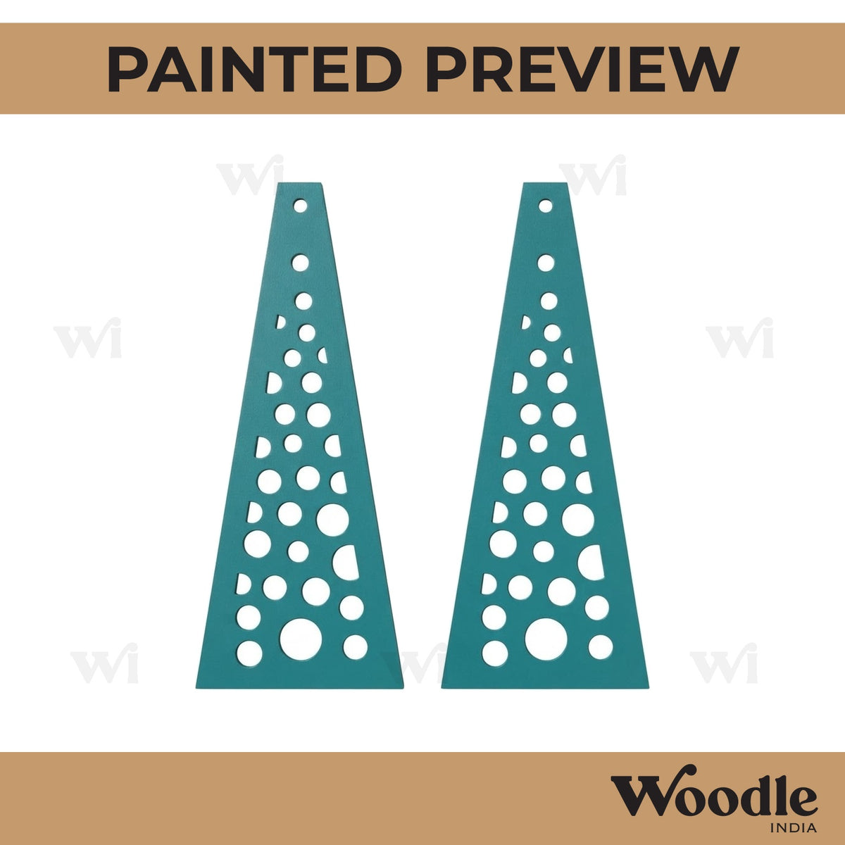 Earrings MDF Design 46