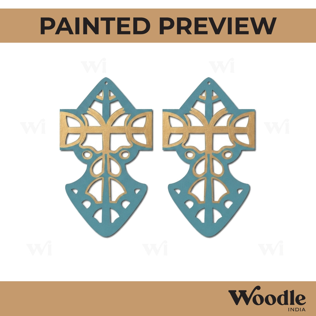 Earrings MDF Design 53