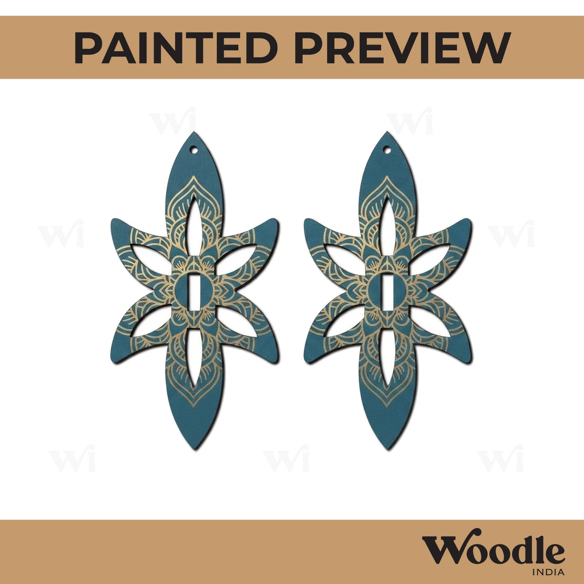 Earrings MDF Design 54