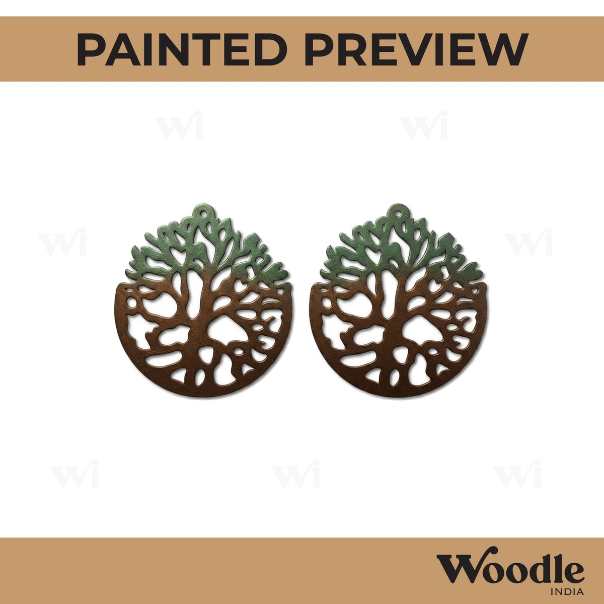 Earrings MDF Design 57