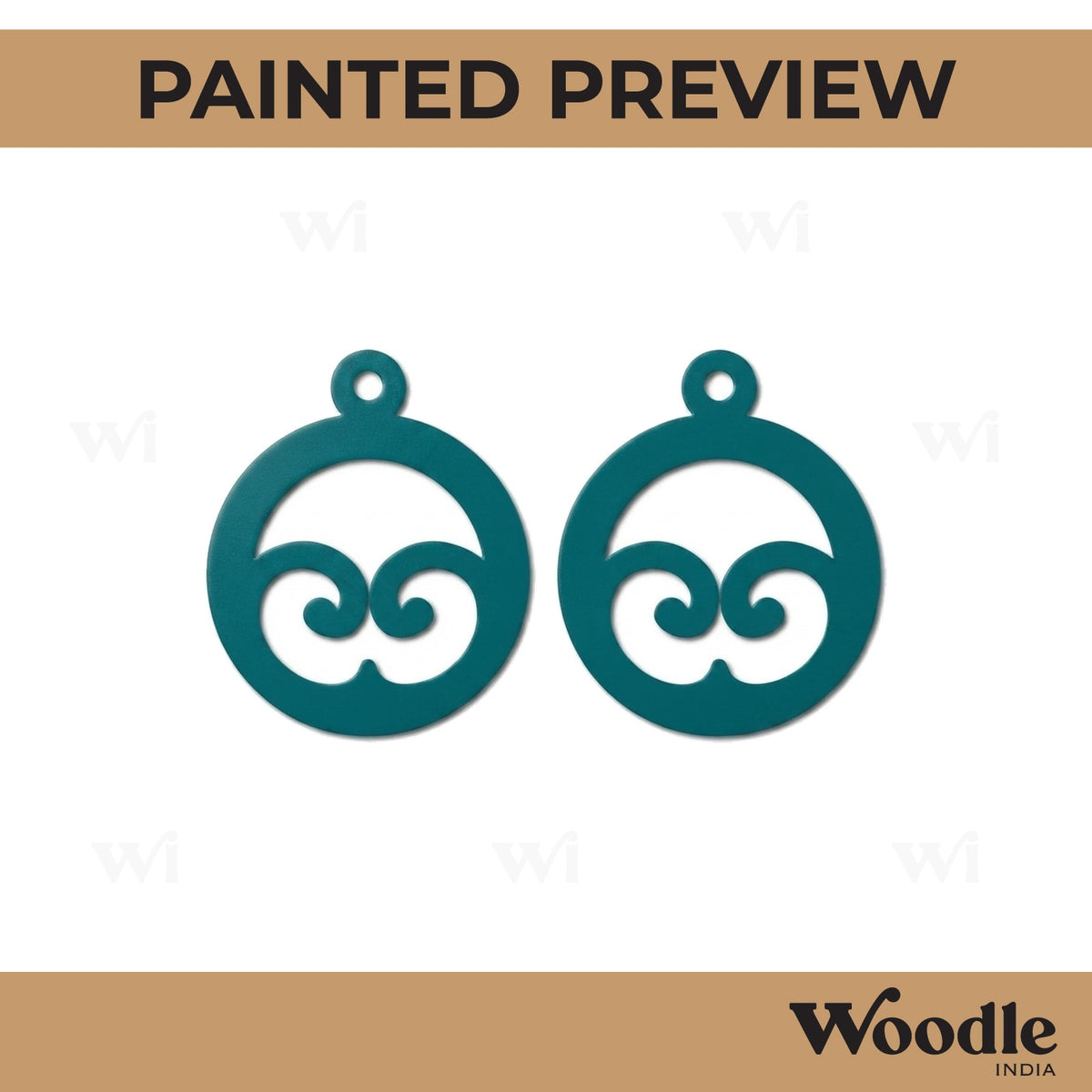 Earrings MDF Design 60