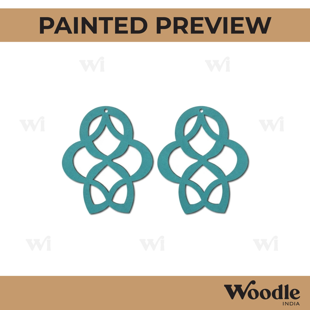 Earrings MDF Design 76
