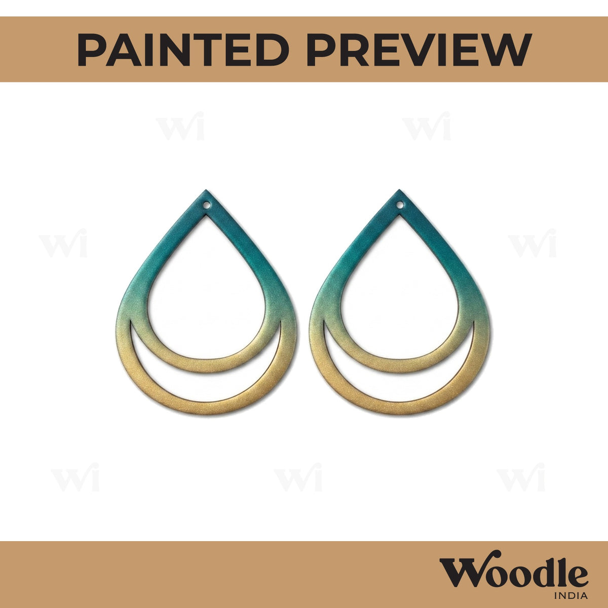 Earrings MDF Design 8