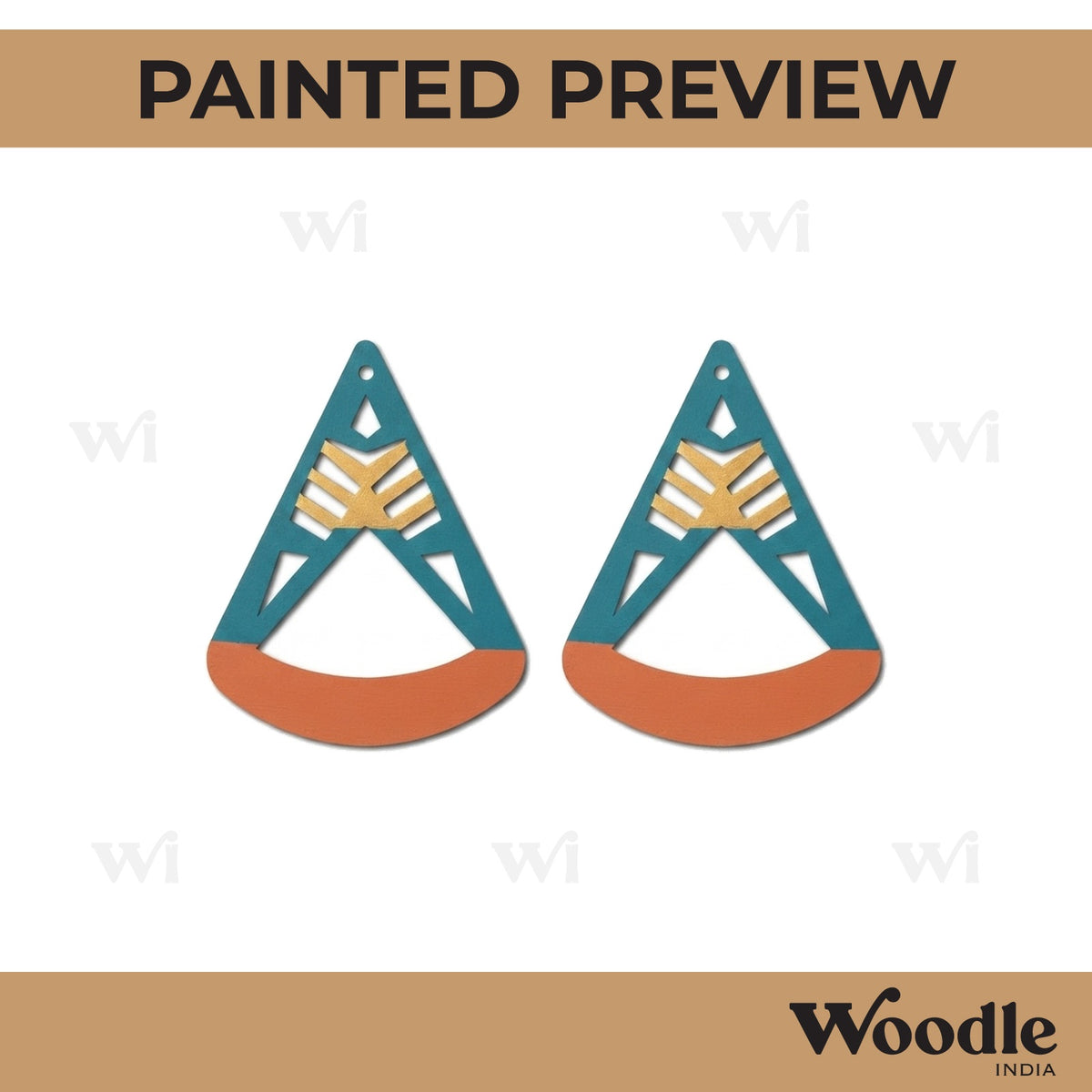 Earrings MDF Design 80