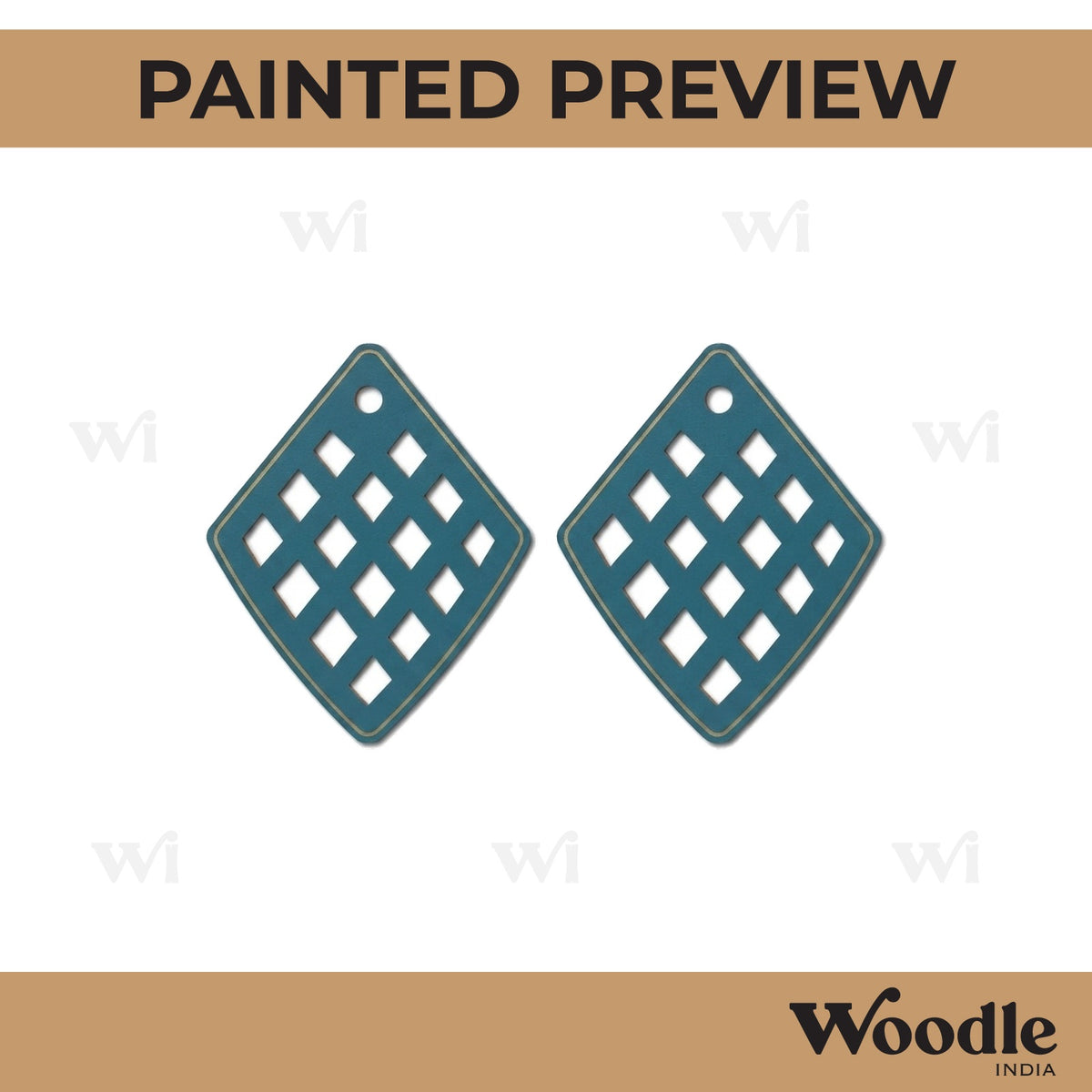 Earrings MDF Design 82