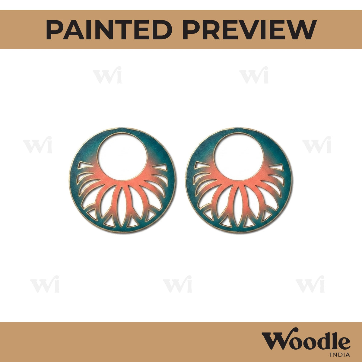 Earrings MDF Design 88