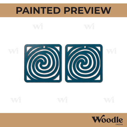 Earrings MDF Design 92