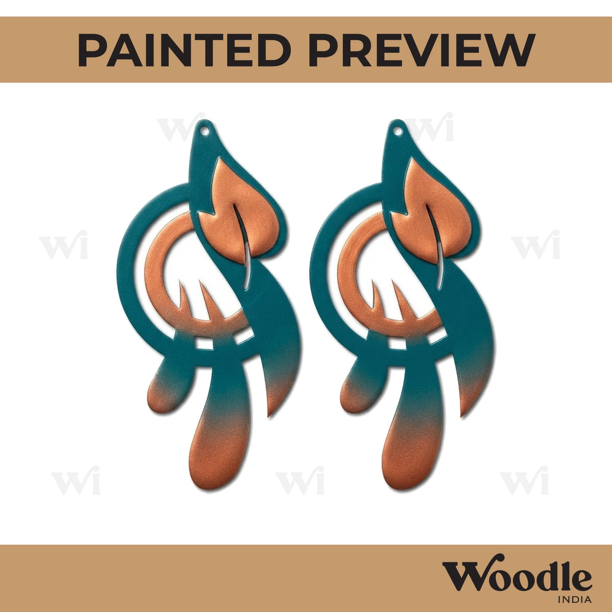 Earrings MDF Design 283
