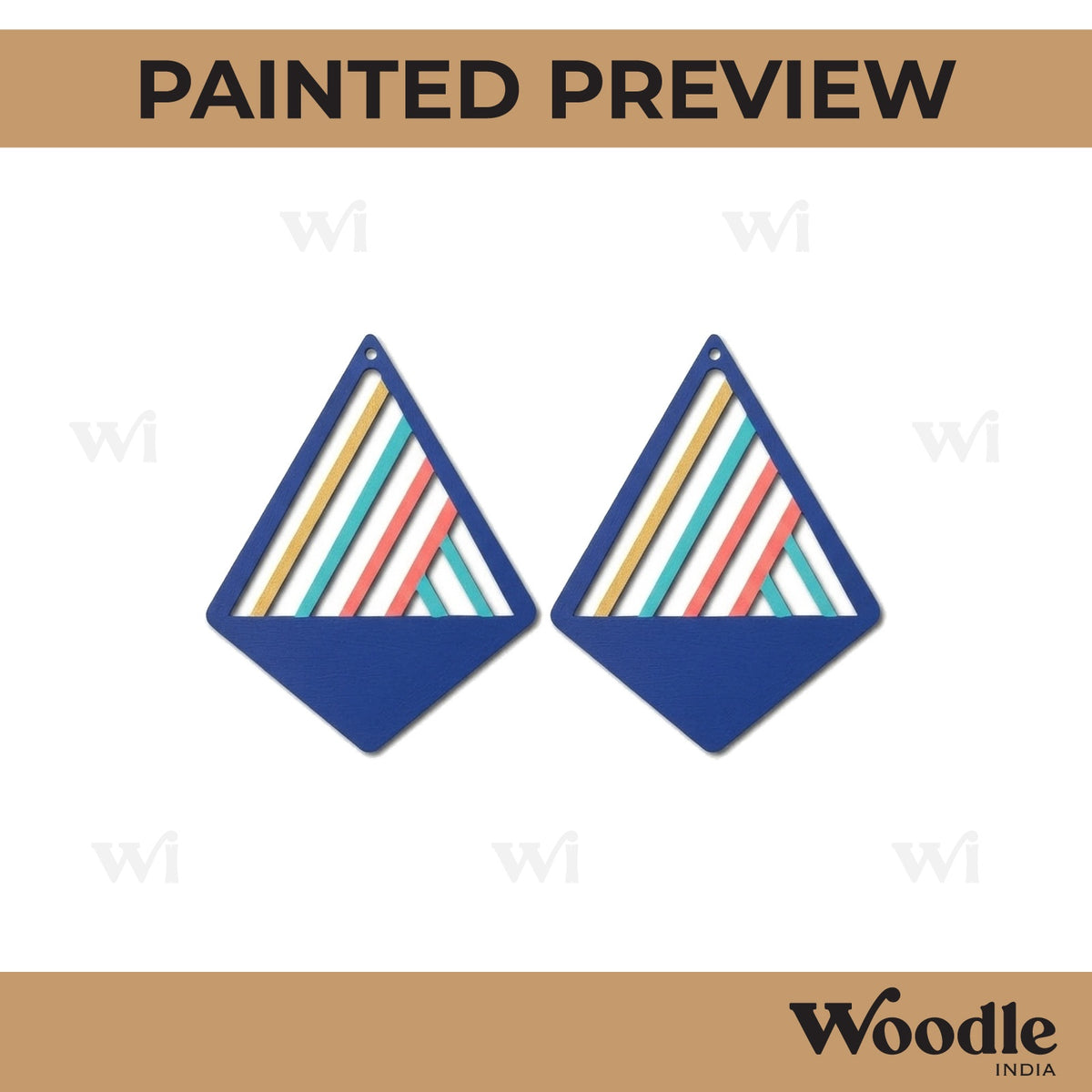 Earrings MDF Design 284