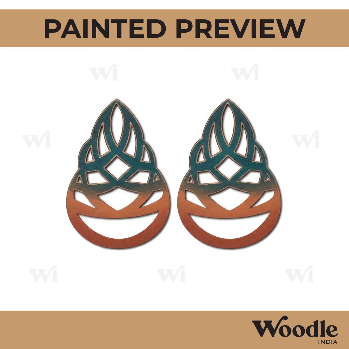 Earrings MDF Design 286