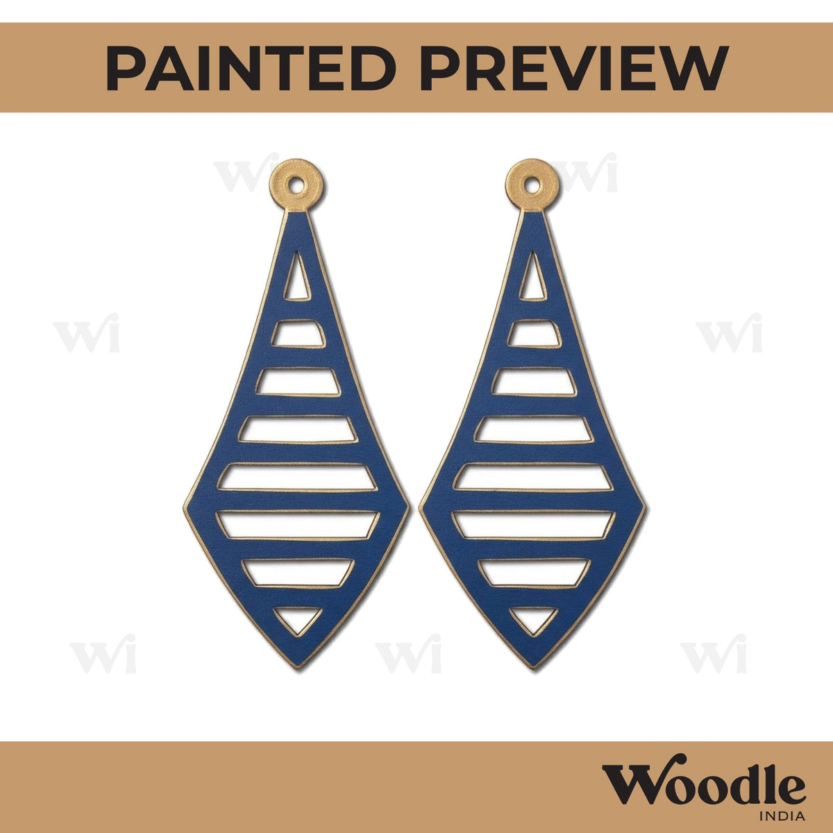 Earrings MDF Design 287