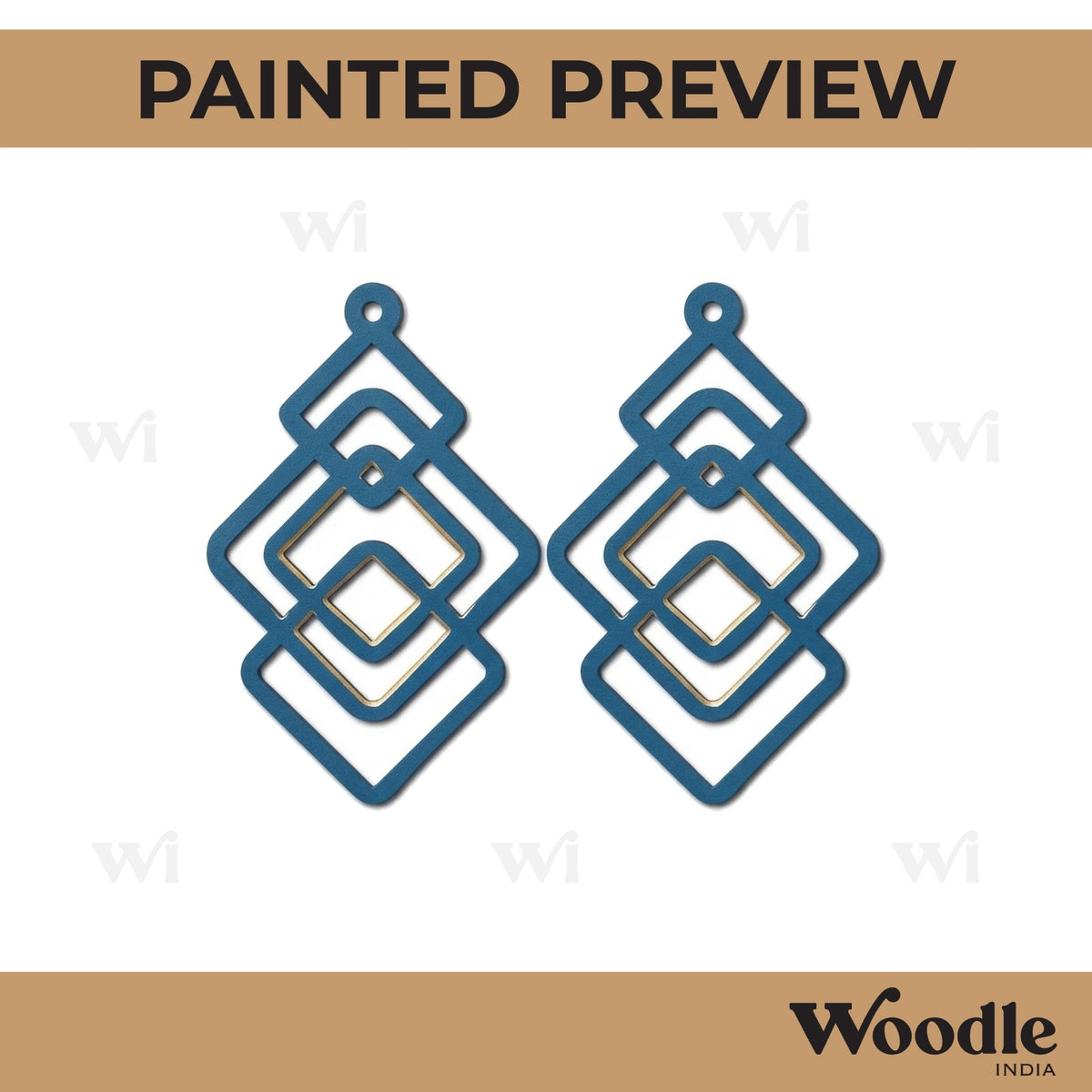 Earrings MDF Design 294