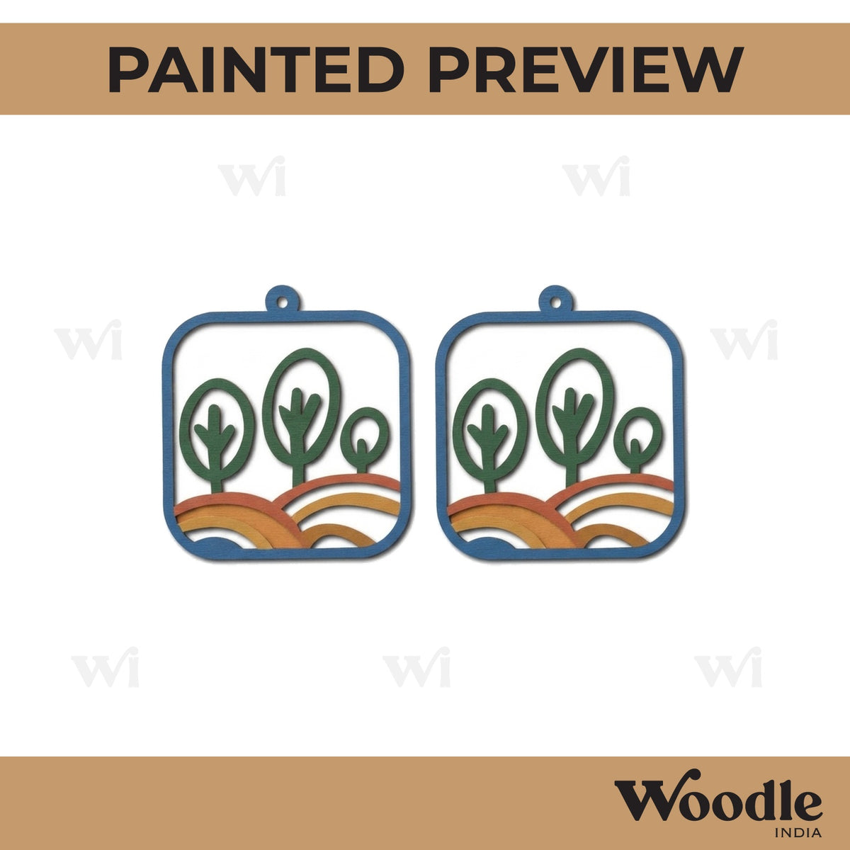Earrings MDF Design 299