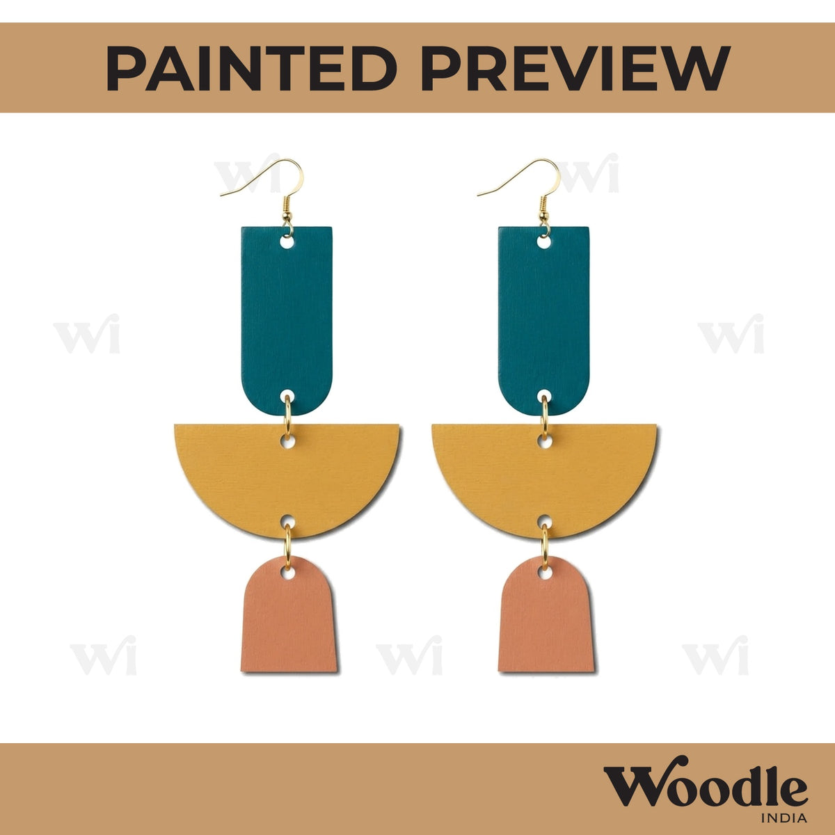 Earrings MDF Design 302