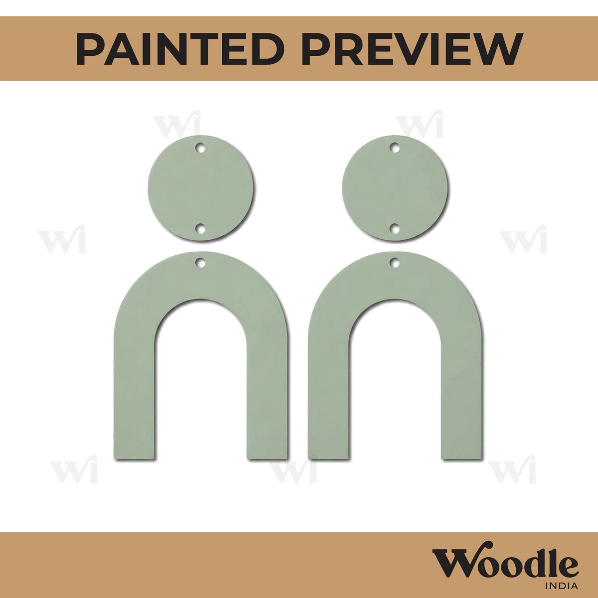 Earrings MDF Design 303