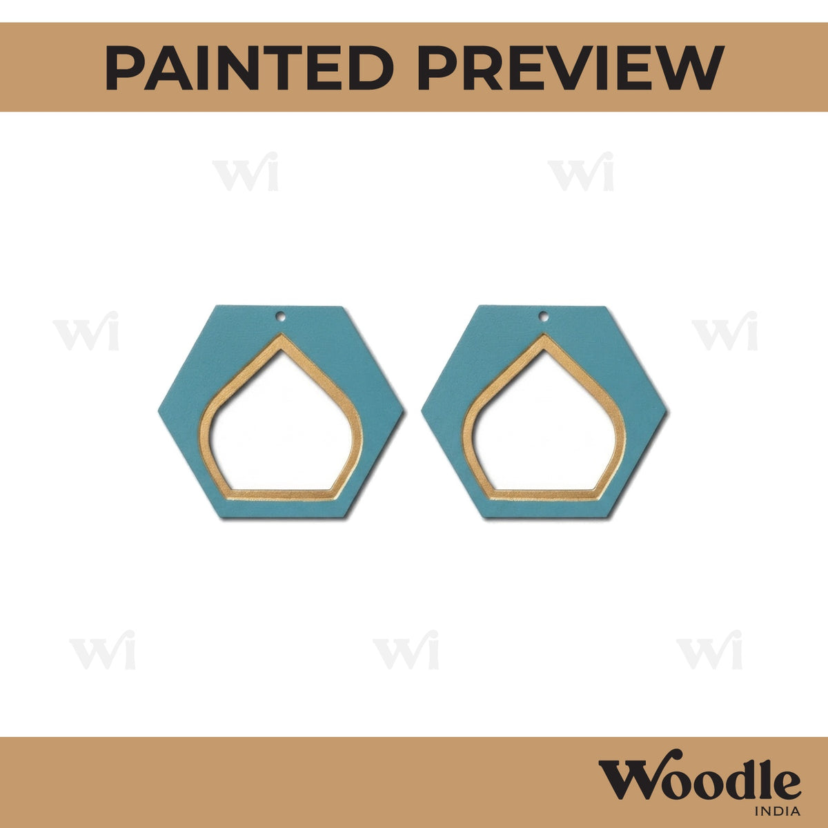 Earrings MDF Design 307