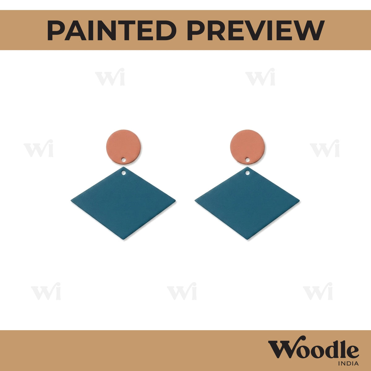 Earrings MDF Design 308