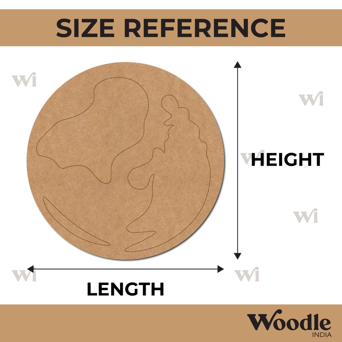 Earth Globe Pre Marked MDF Design 1