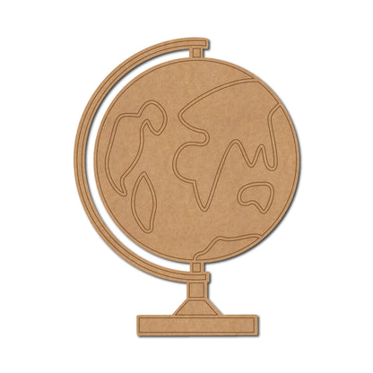 Earth Globe Pre Marked MDF Design 3