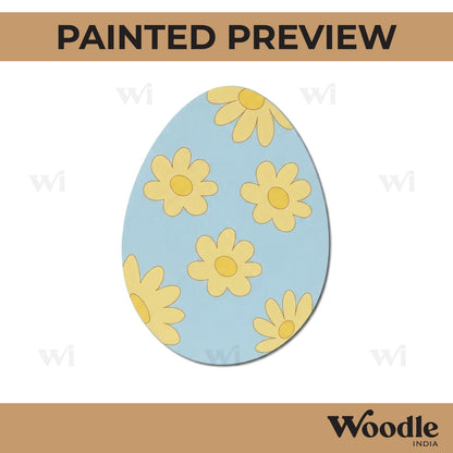 Easter Egg Flower Pre Marked MDF Design 1