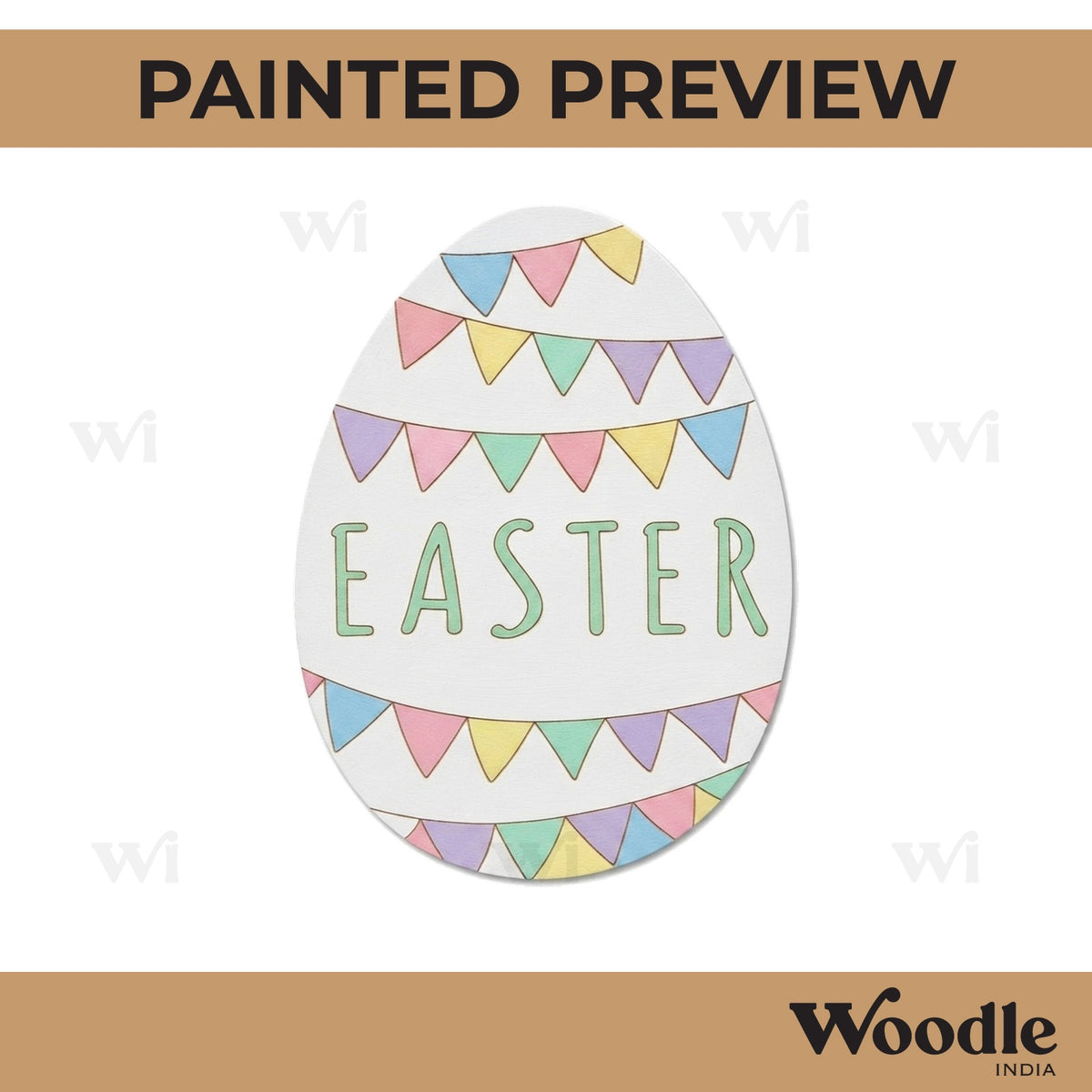 Easter Egg Pre Marked MDF Design 4