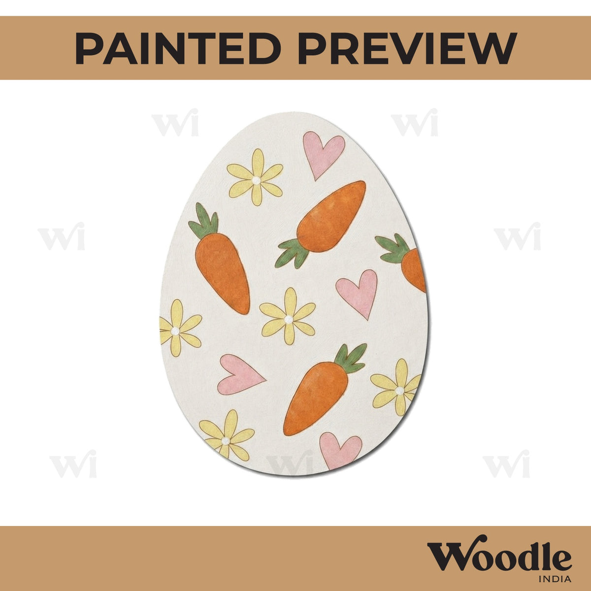 Easter Egg Pre Marked MDF Design 6