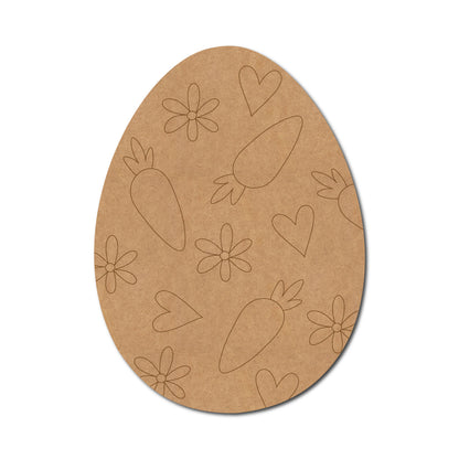 Easter Egg Pre Marked MDF Design 6
