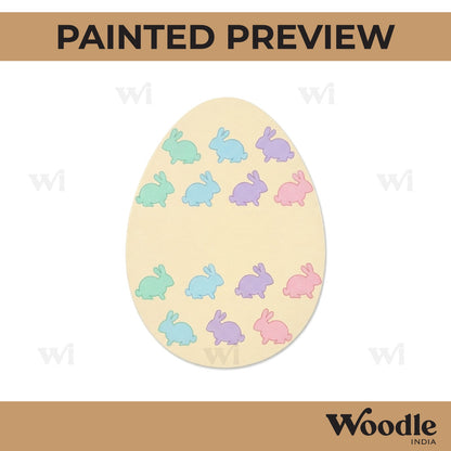 Easter Egg Rabbit Pre Marked MDF Design 2