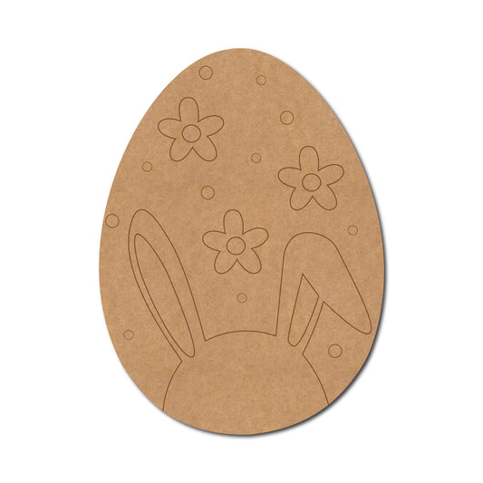 Easter Egg Rabbit Pre Marked MDF Design 3