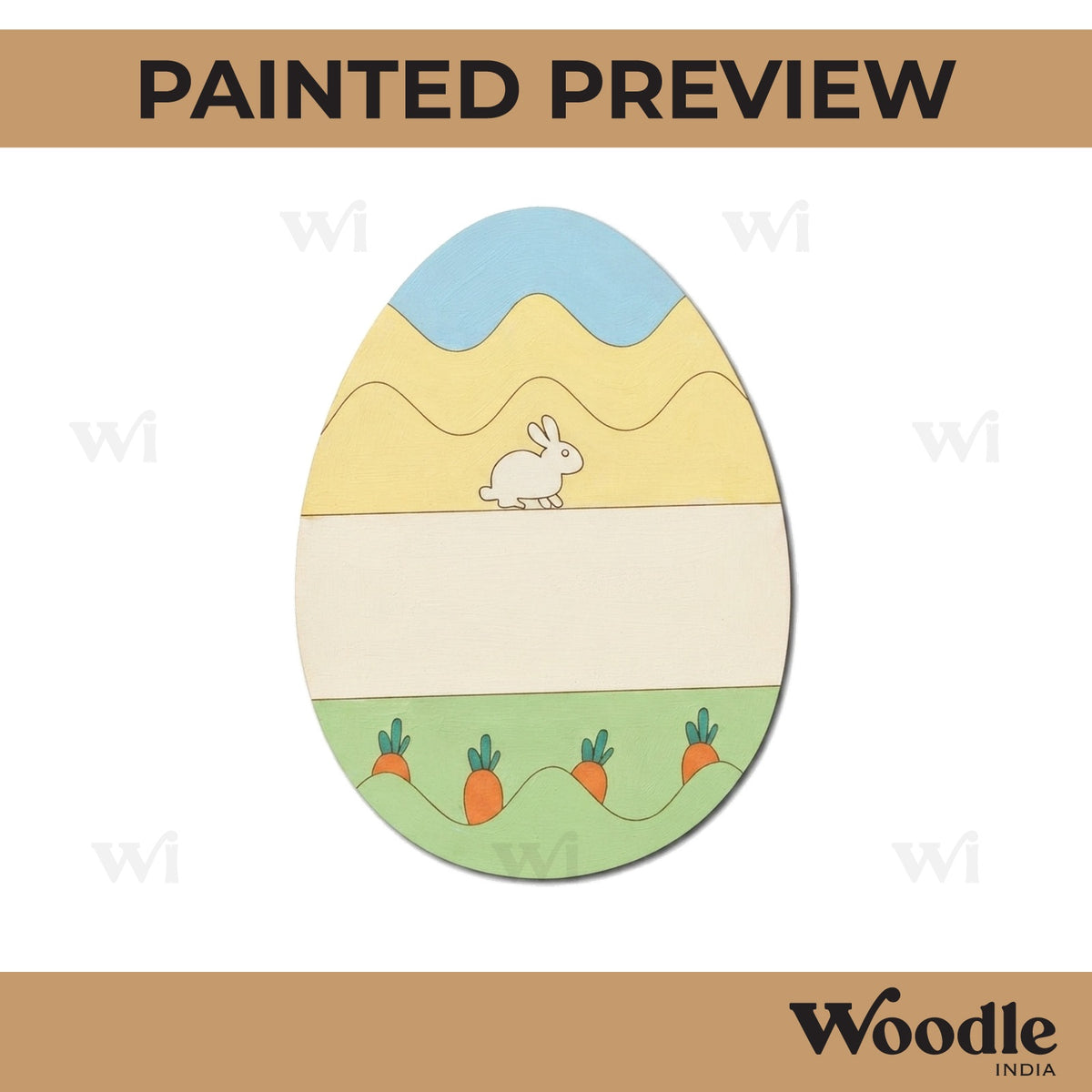 Easter Egg Rabbit Pre Marked MDF Design 4