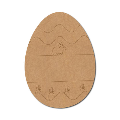 Easter Egg Rabbit Pre Marked MDF Design 4