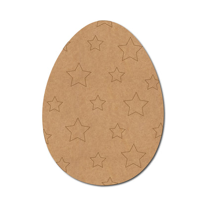 Easter Egg Star Pre Marked MDF Design 1
