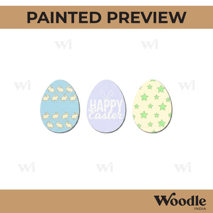 Easter Eggs Set Pre Marked MDF Design 2