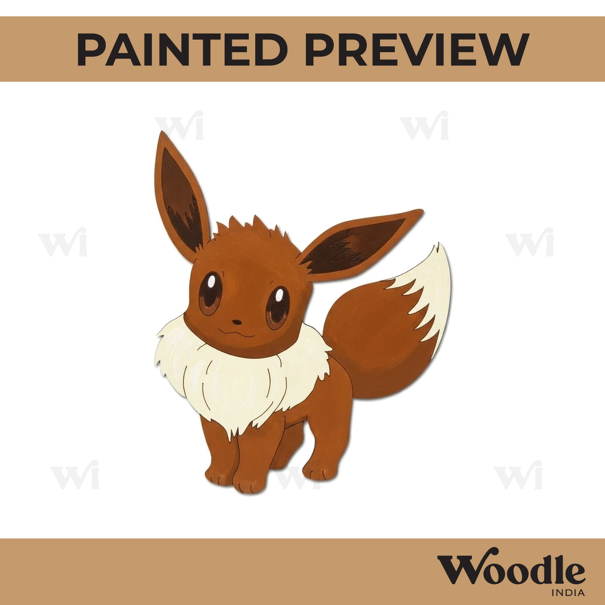 Eevee Pokemon Pre Marked MDF Design 1