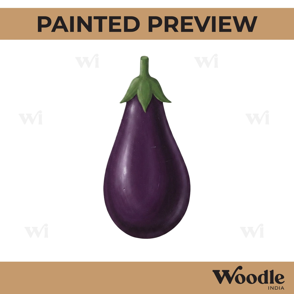 Eggplant Cutout MDF Design 1