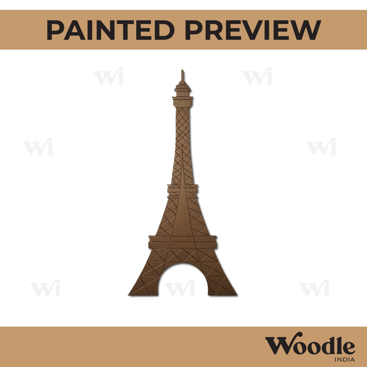 Eiffel Tower Monument Pre Marked MDF Design 1