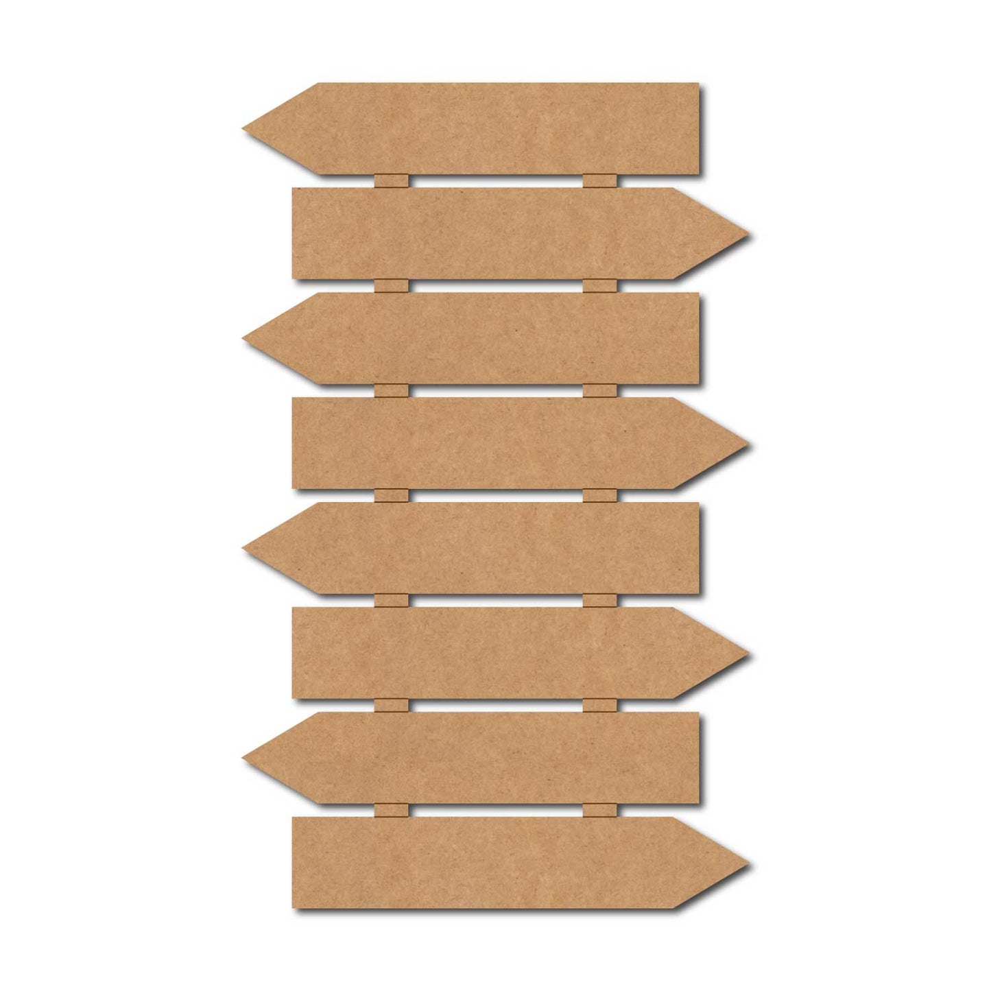 Eight Arrow Plank Nameplate MDF Design 1