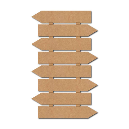 Eight Arrow Plank Nameplate MDF Design 1