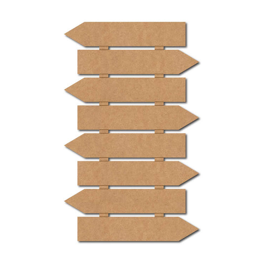 Eight Arrow Plank Nameplate MDF Design 1