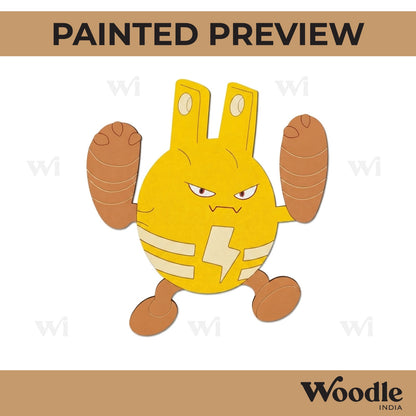 Elekid Pokemon Pre Marked MDF Design 1