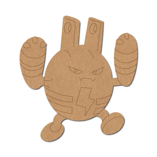 Elekid Pokemon Pre Marked MDF Design 1